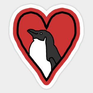 My Small Penguin Valentine Sticker